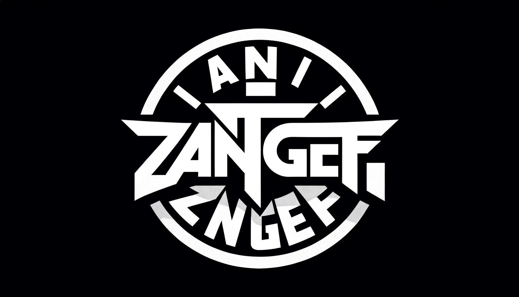 DALL·E 2024-05-31 11.41.09 - Minimalist design with the word 'ZANGIEF' in large white text, centered on a transparent background.webp